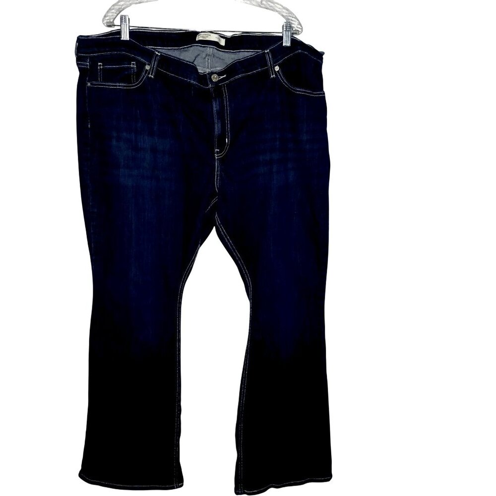 Levi Strauss Gold Plus Size Dark Blue Jeans Boot Cut Western Mid Rise Womens 3X